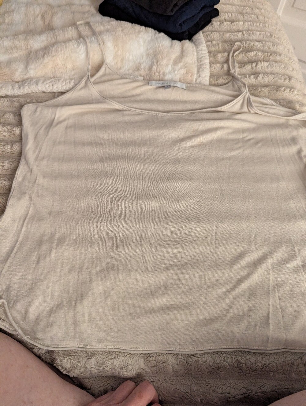 Rebecca Beeson Cream Spaghetti Strap Camisole